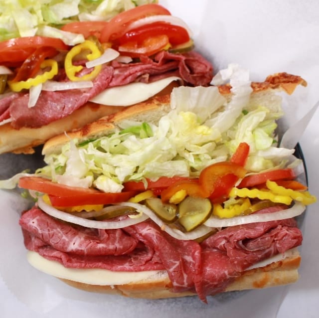 #8 Half Roast Beef Sub..